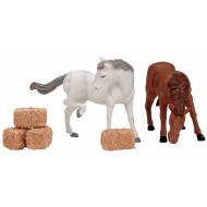 FEED FOR THE HORSES, SET OF 6